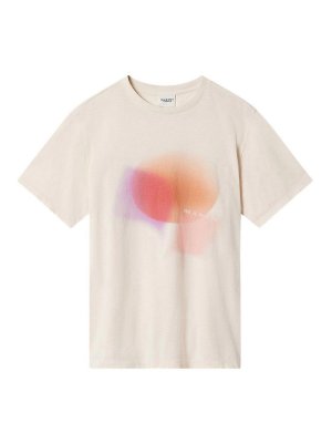 Isabel Marant Etoile: t-shirts - T-Shirt With Abstract Graphic Print