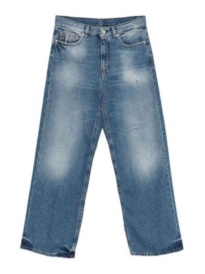 NINE IN THE MORNING: jeans dritti, a sigaretta - Jeans Elsa In Denim Azzurro