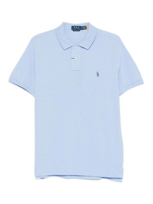 POLO RALPH LAUREN: polo shirts - Blue Short-Sleeve Polo Shirt