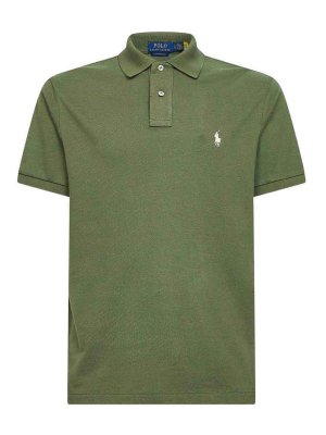 POLO RALPH LAUREN: polo shirts - Green Polo Shirt With Logo