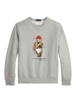 POLO RALPH LAUREN: polo shirts - Grey Crew-Neck Sweatshirt