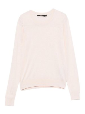 SEVENTY: Strickpullover mit Rundhalsausschnitt - Rundhalspullover - Nude