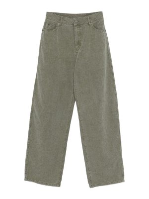 SOEUR: casual trousers - Hunter Pants In Khaki Japanese Canvas