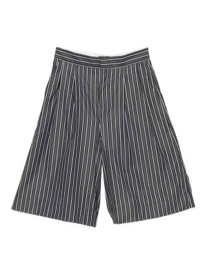SOEUR: pantaloni shorts - Bermuda in cotone rigato hennÃ©