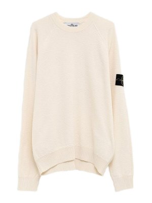 STONE ISLAND: クルーネック - クルーネック - 白