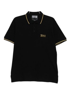 VERSACE JEANS: Polos  - Polo - Noir
