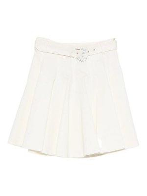 VERSACE JEANS: Mini jupes - Mini Jupe - Crème