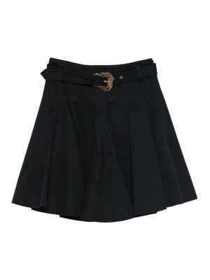VERSACE JEANS: Mini jupes - Mini Jupe - Noir