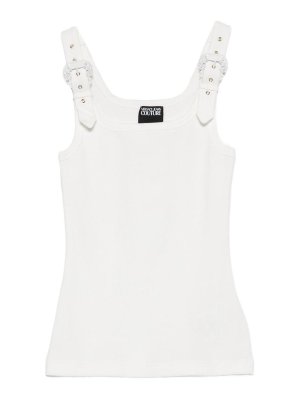 VERSACE JEANS: Tops und Tank Tops - Top - Creme