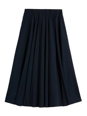ASPESI: Knee length skirts & Midi - Midi Skirt In Navy Blue