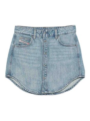 DIESEL: ミニスカート - ミニスカート - ブルー
