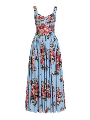 DOLCE & GABBANA: Vestidos largos - Vestido Largo - Azul Claro