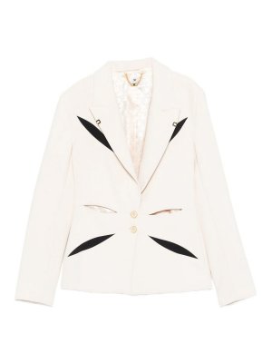ELISABETTA FRANCHI: casual jackets - Lightweight Crepe Jacket