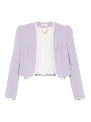 ELISABETTA FRANCHI: giacche casual - Giacca in crÃªpe leggera