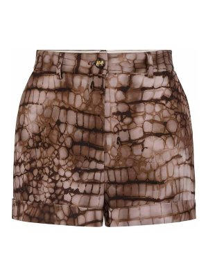 ELISABETTA FRANCHI: Shorts - Shorts - Marrón