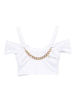 ELISABETTA FRANCHI: Tops und Tank Tops - Top - Weiß