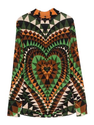 FARM RIO: bluse - Blusa Heart con cuore multicolore