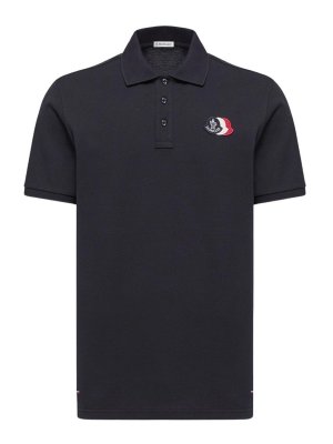 MONCLER: Polos - Polo - Azul