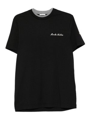 MONCLER: T-shirts - T-Shirt - Noir