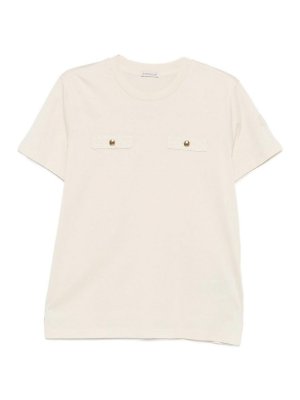 MONCLER: T-shirts - T-Shirt - Beige