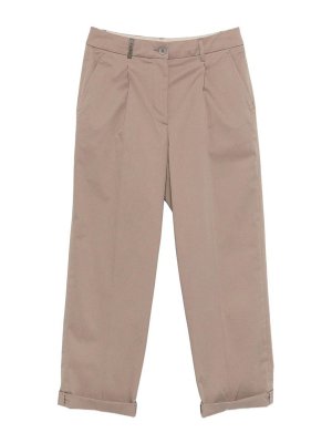 PESERICO: Pantalons casual - Pantalons Décontractés - Marron