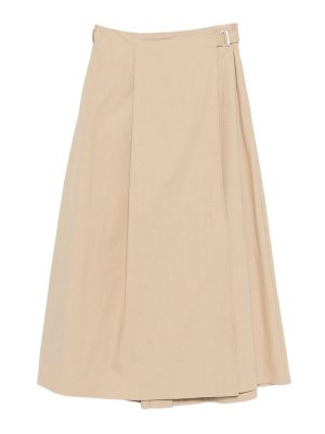 PESERICO: Gonne Lunghe - Gonna Lunga Beige Con Fibbia