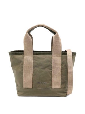 BARBOUR: totes bags - Green Mya Mini Tartan Tote Bag