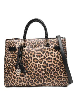 Liu Jo: totes bags - Tote Handbag With Animalier Print