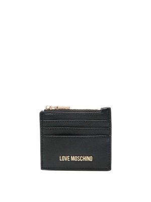 LOVE MOSCHINO: wallets & purses - Black Cardholder