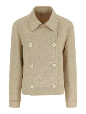BRUNELLO CUCINELLI: ブレザー - ブレザー - ベージュ