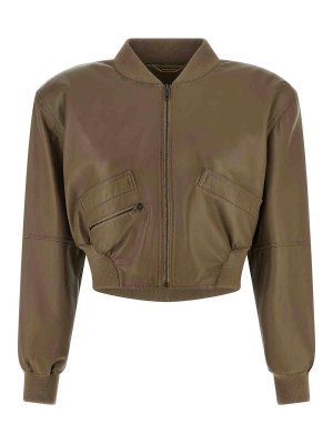 CHLOE': bombers - Cropped Bomber Jacket