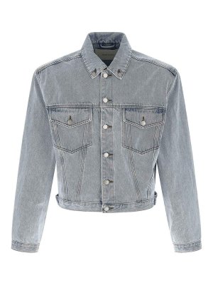 ENTIRE STUDIOS: denim jacket - Shrunken Denim Jacket