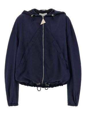 The Attico: bombers - Hooded Bomber Jacket