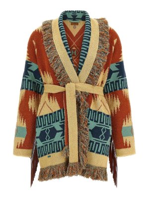 ALANUI: cardigan - Cardigan crepuscolare dorato