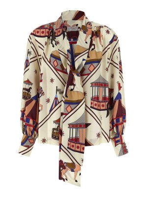 ALBERTO BIANI: shirts - Lavallire Collar Shirt