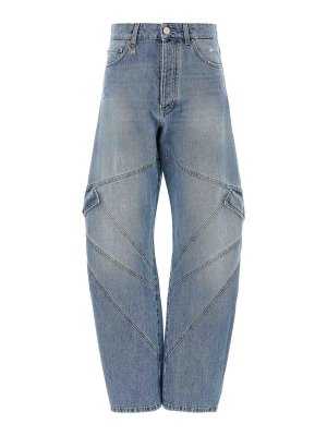 AMIRI: Jeans à jambe droite - Jean Droit - Bleu Clair