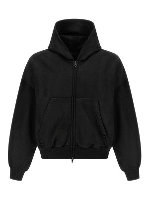 BALENCIAGA: Sweatshirts & Sweaters - Cropped Hoodie