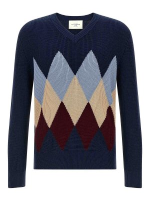 BALLANTYNE: crew necks - Argyle Pattern Sweater
