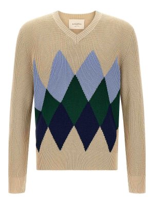 BALLANTYNE: crew necks - Argyle Pattern Sweater
