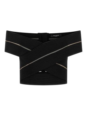 Balmain: トップス＆タンクトップ - トップ/タンクトップ - 黒