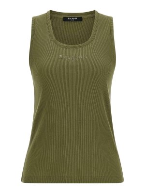 Balmain: Tops & Débardeurs - Top - Vert