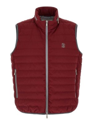 BRUNELLO CUCINELLI: Gilets tricot - Gilet - Rouge