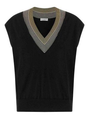 BRUNELLO CUCINELLI: Westen - Weste - Schwarz