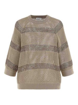 BRUNELLO CUCINELLI: Pull col rond - Pull Col Rond - Beige