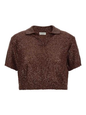 BRUNELLO CUCINELLI: polo shirts - Knitted Polo Shirt