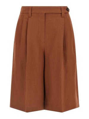BRUNELLO CUCINELLI: Hosen Shorts - Shorts - Braun