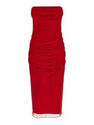 CAROLINA HERRERA: Knielange Kleider - Knielanges Kleid - Rot