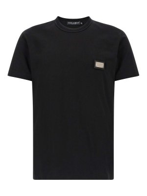 DOLCE & GABBANA: Tシャツ - Tシャツ - 黒