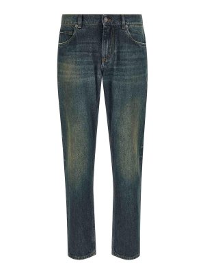 DOLCE & GABBANA: Straight Leg Jeans - Straight Leg Jeans - Blau