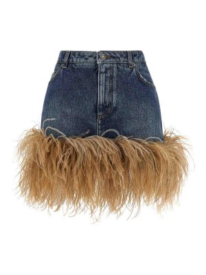 DOLCE & GABBANA: Minifaldas - Minifalda - Azul